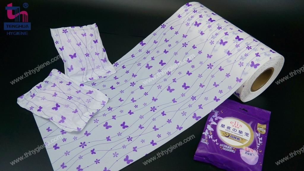 Non-Breathable Single Wrap PE Film for Overnight Period Panties Packaging